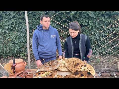 Delicious Georgian traditional dish Kubdar ქართული ტრადიციული კუბდარი